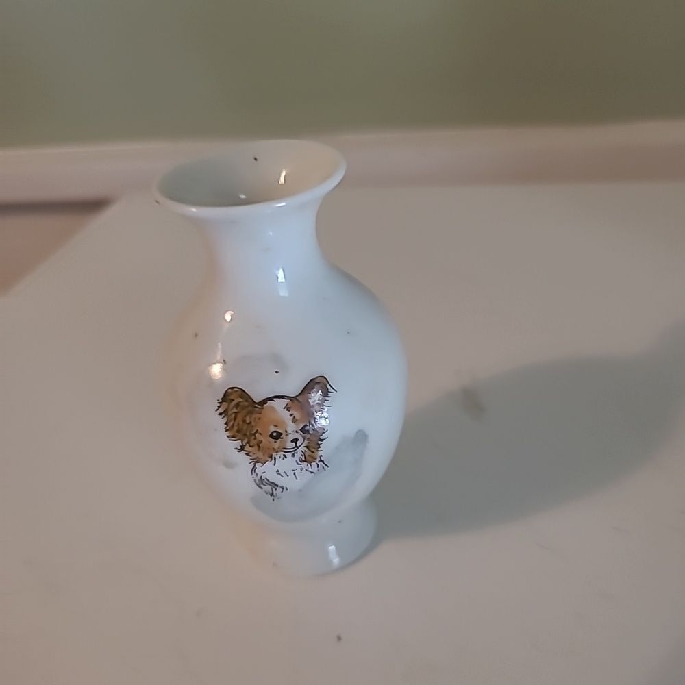 Mini Dog Vase